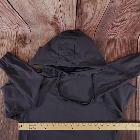Lululemon Womens Size 4 Twisted & Tucked Pullover Dark Shadow Hooded W3AVHS - Picture 11 of 13